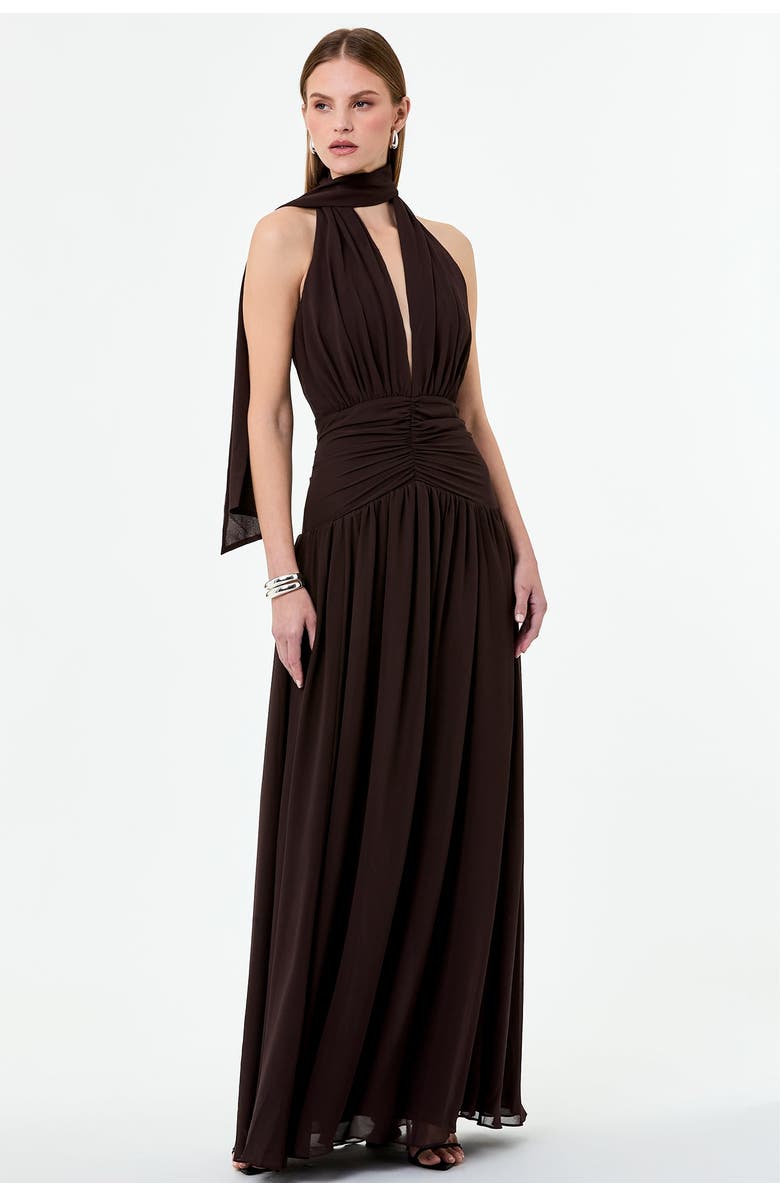 NICHOLAS Arella Dress, Alternate, color, Mocha
