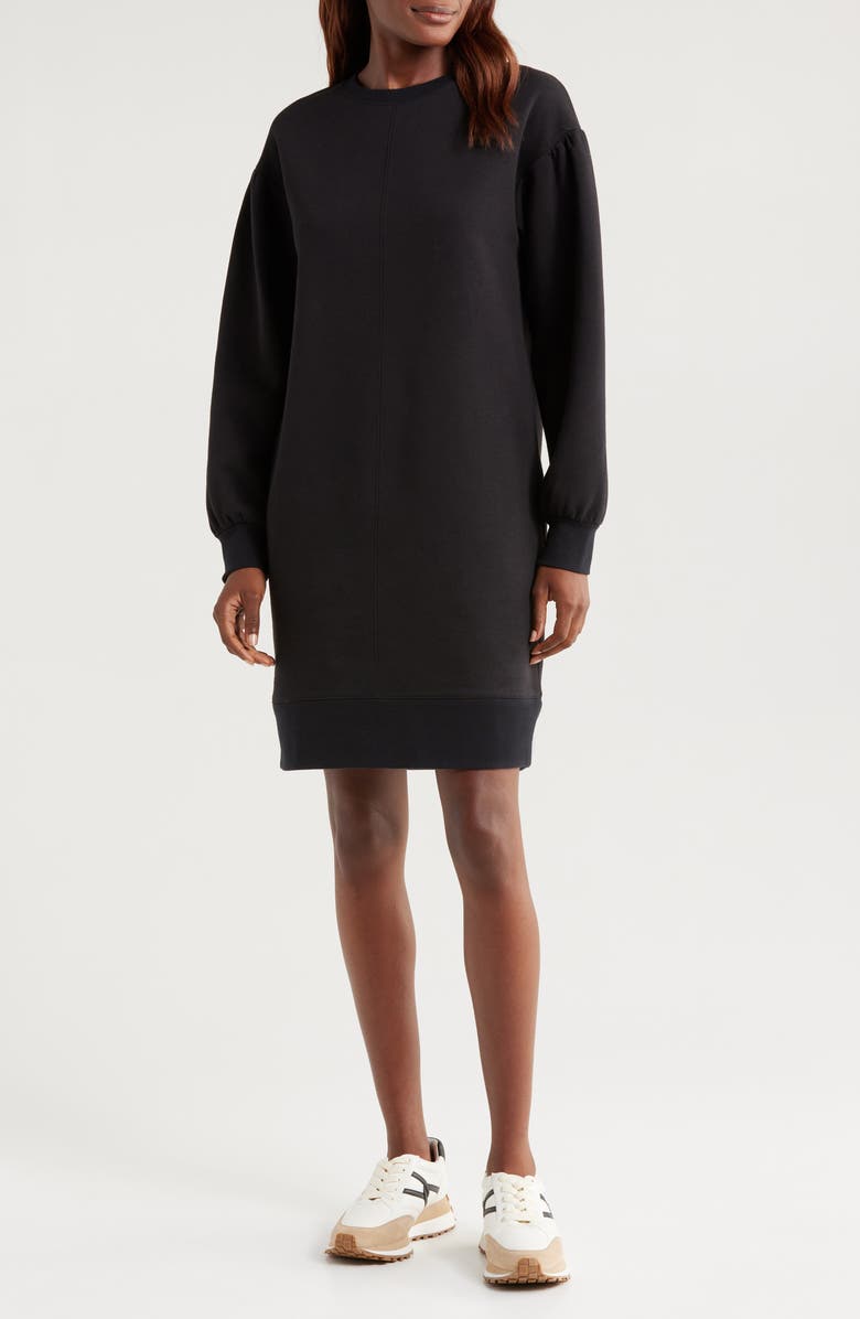 Caslon<sup>®</sup> Crewneck Sweatshirt Dress, Main, color, 