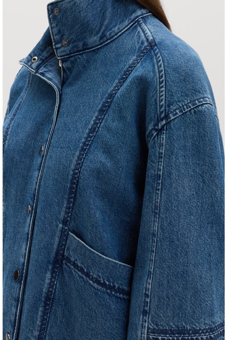 Denim Bomber Jacket, Alternate, color, INDIGO BLUE