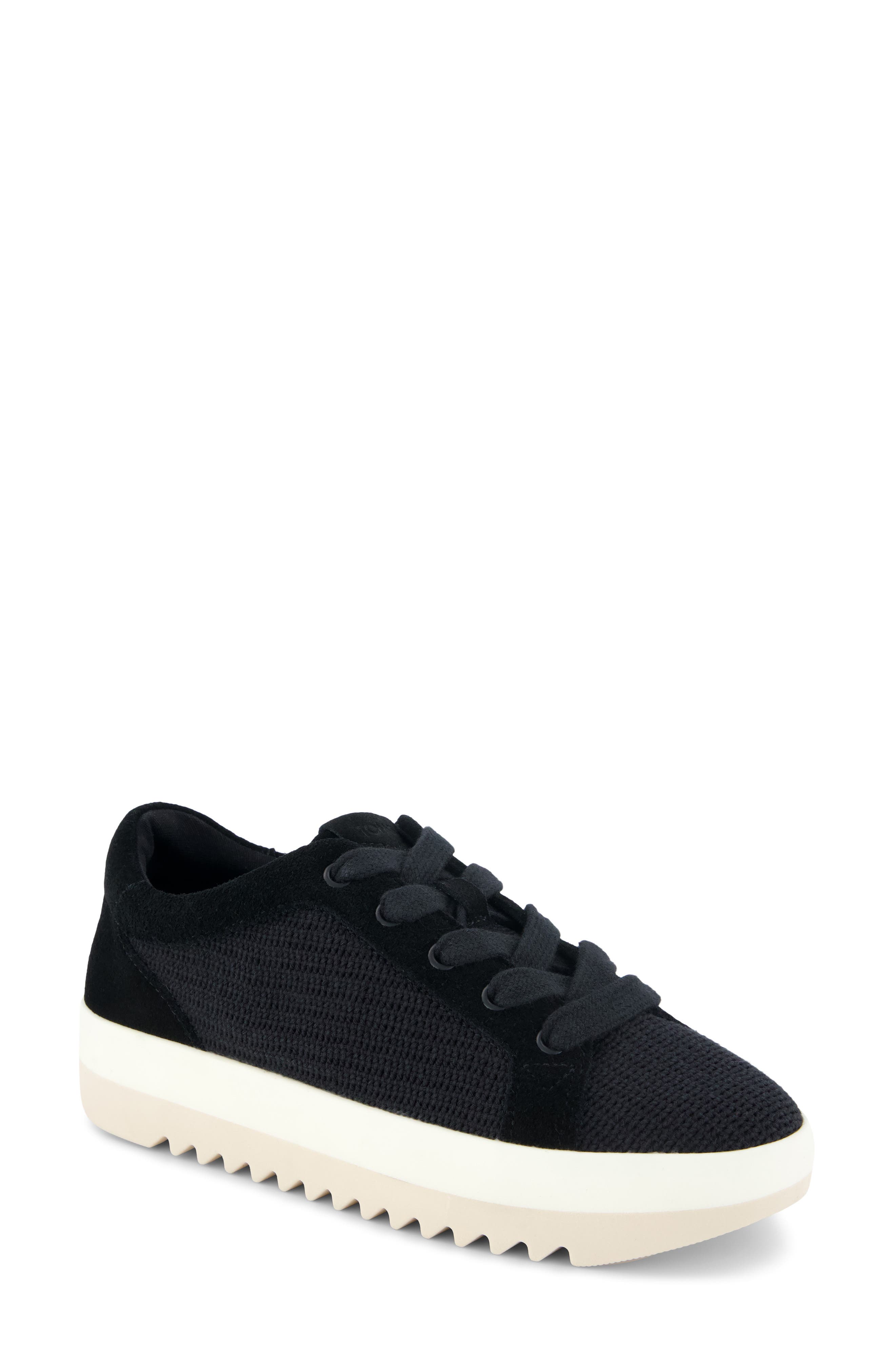 TOMS Rea Platform Sneaker, Main, color, Black