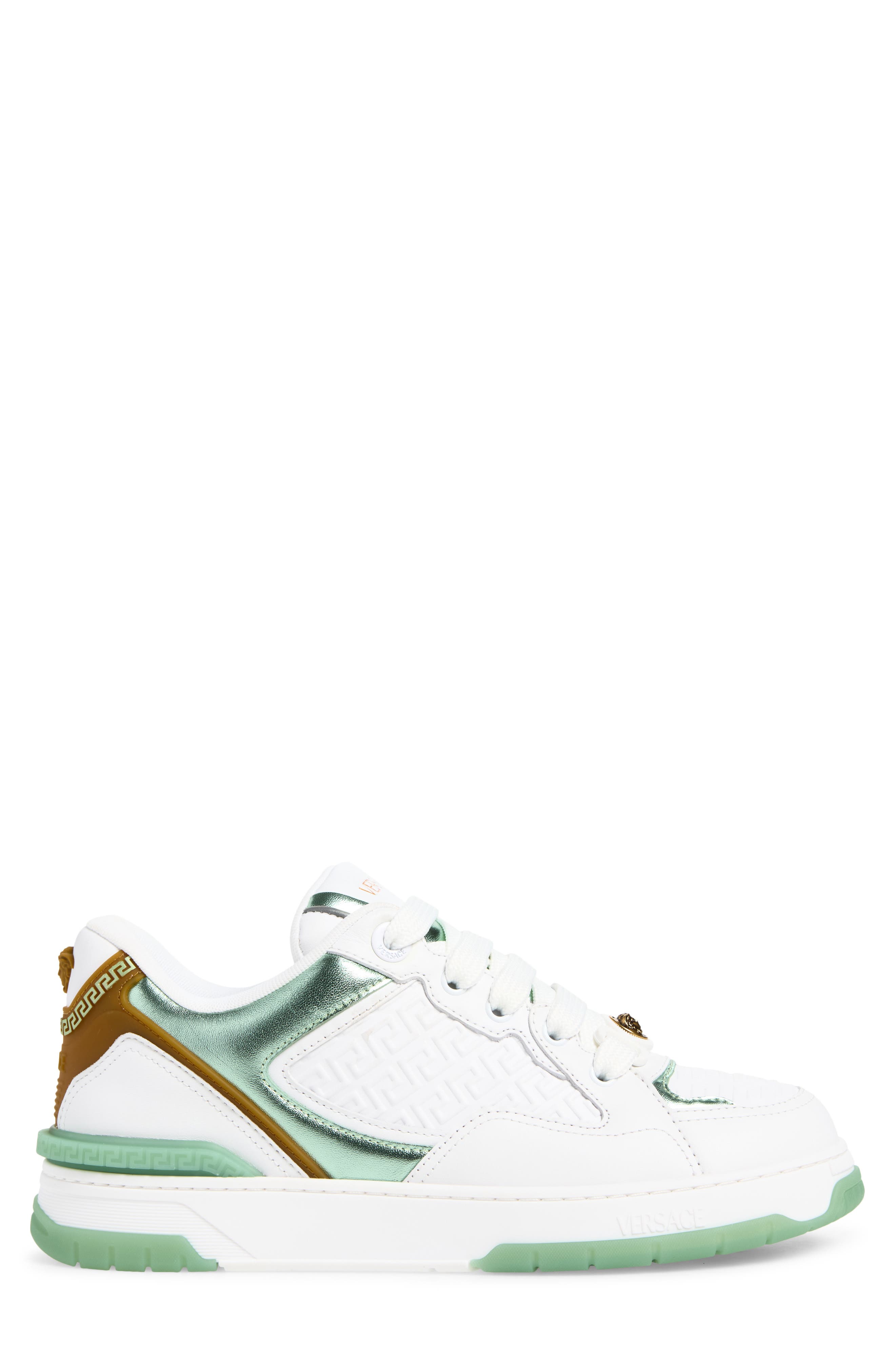 Medusa Sneaker, Alternate, color, WHITE MINT GOLD 82