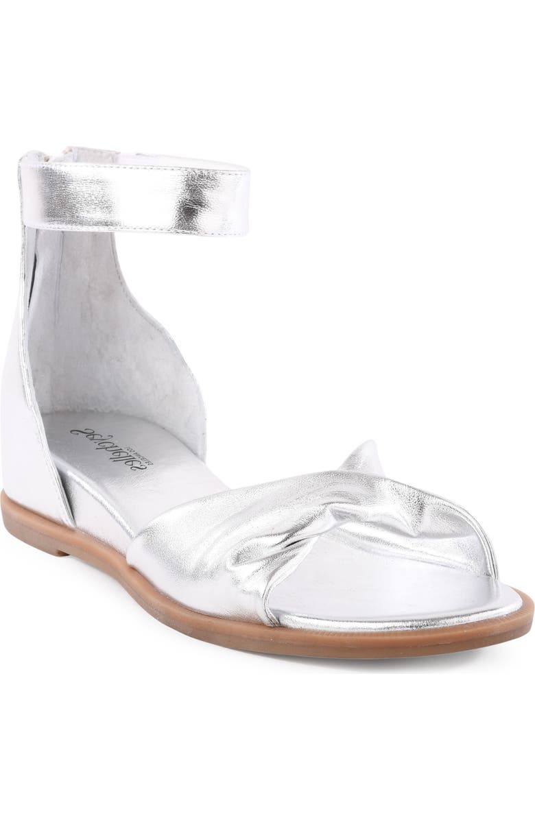 Seychelles Look Up Ankle Strap Sandal, Main, color, Silver