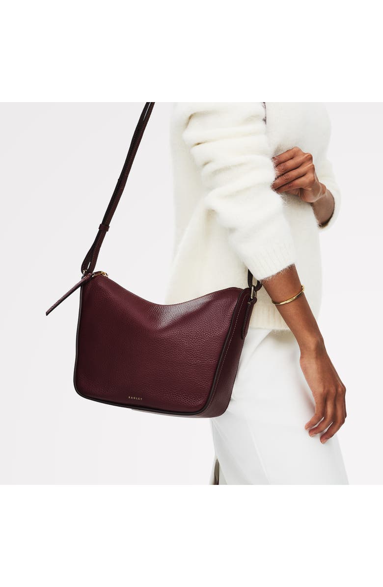 Radley Oak Street Medium Ziptop Crossbody Bag, Alternate, color, Dark Cherry