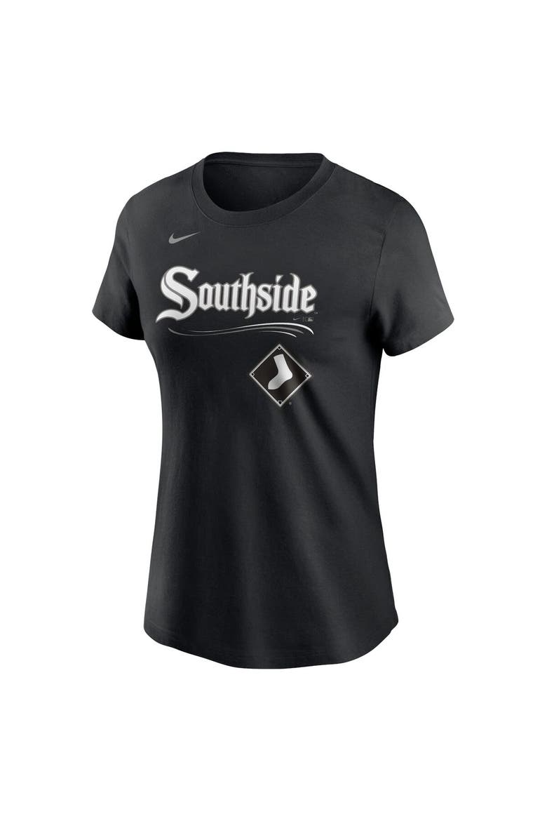 Women's Nike  Black Chicago White Sox City Connect Wordmark T-Shirt, Alternate, color, Black