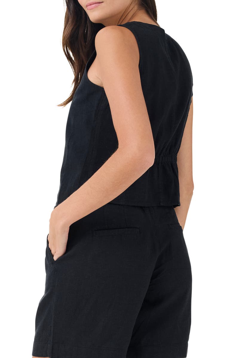 NIC+ZOE Rumba Linen Blend Vest, Alternate, color, 