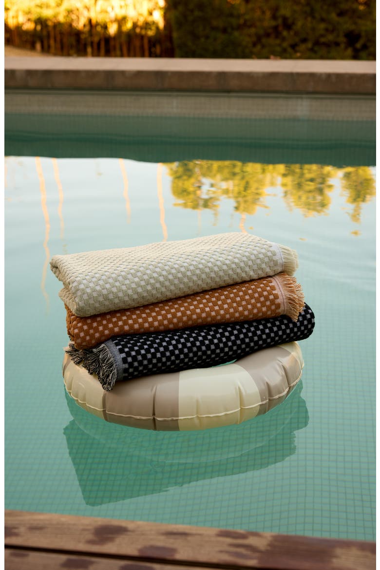 Riviera Organic Cotton Beach Towel, Alternate, color, SAGE