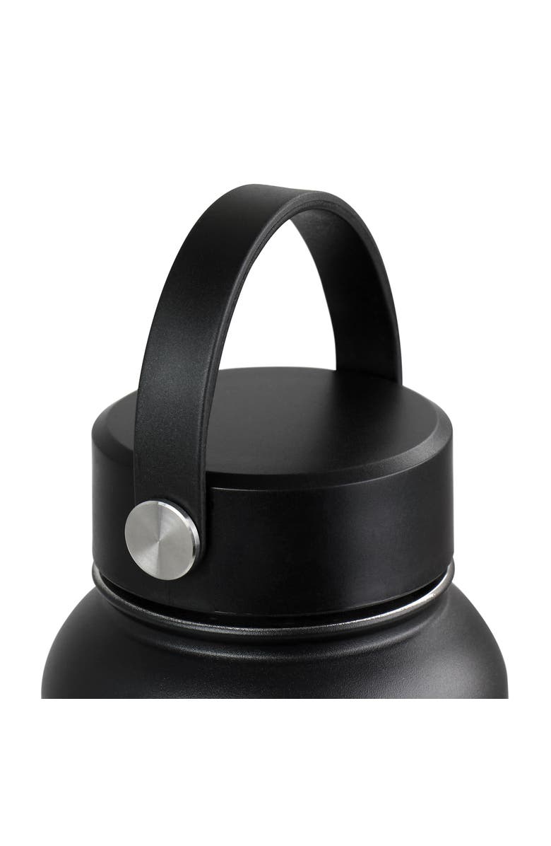 Wao 38 oz. Thermal Bottle with Lid, Alternate, color, Matte Black