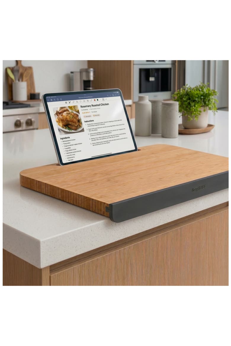 Elements Bamboo Cutting Board, Alternate, color, BEIGE