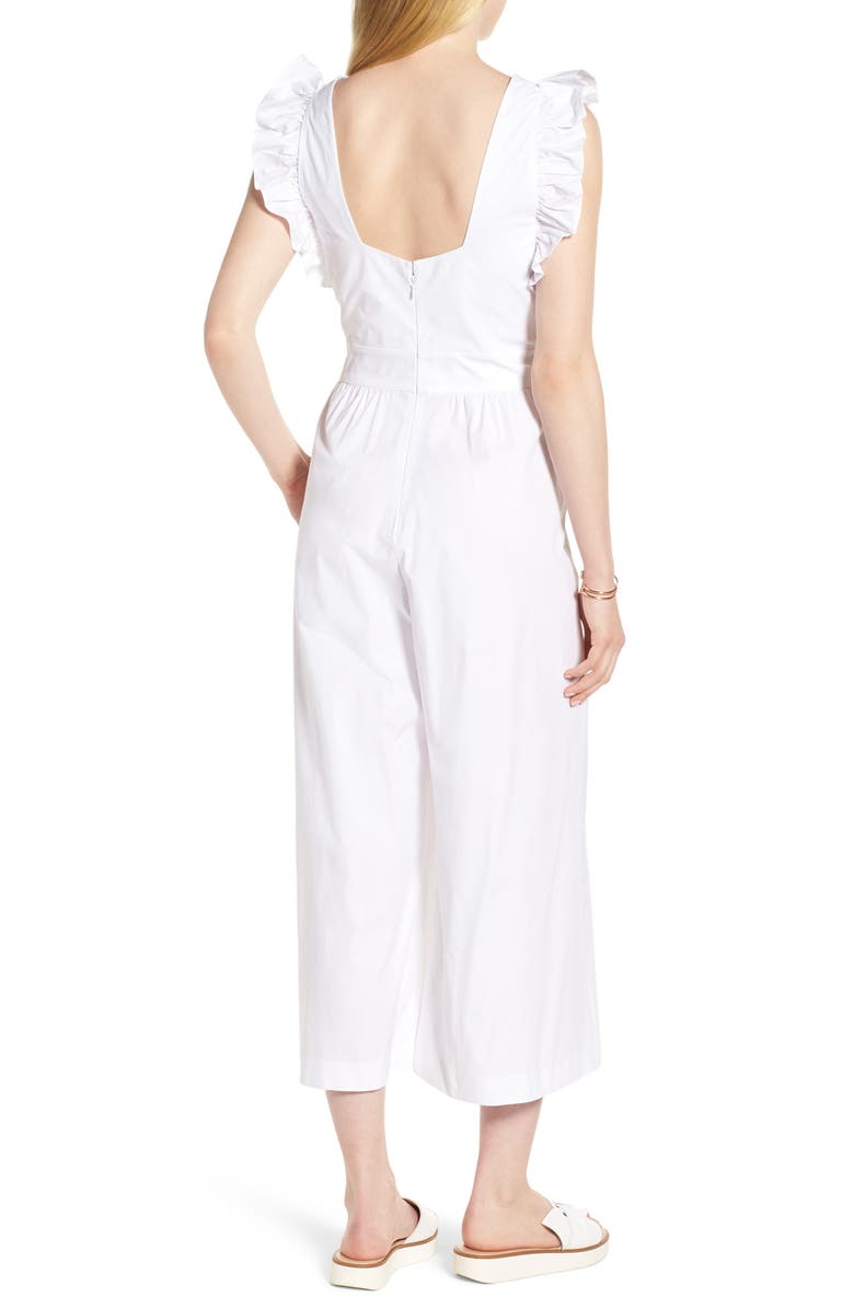 1901 Ruffle Sleeve Crop Jumpsuit, Alternate, color, 