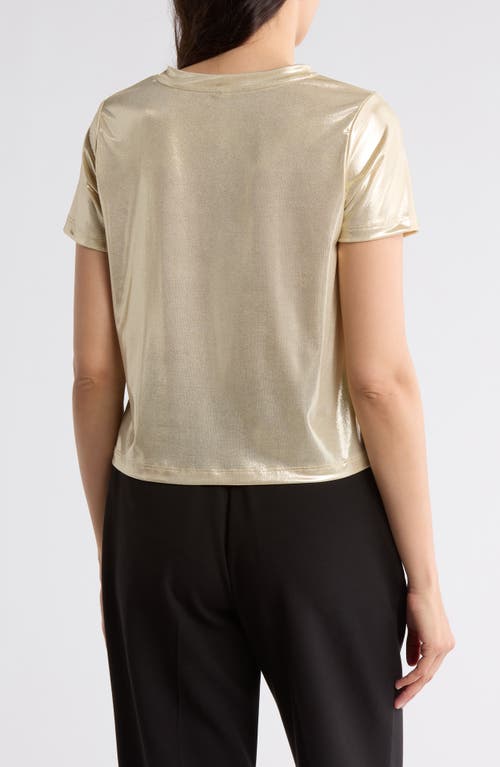 Renee C Metallic Crewneck T-shirt