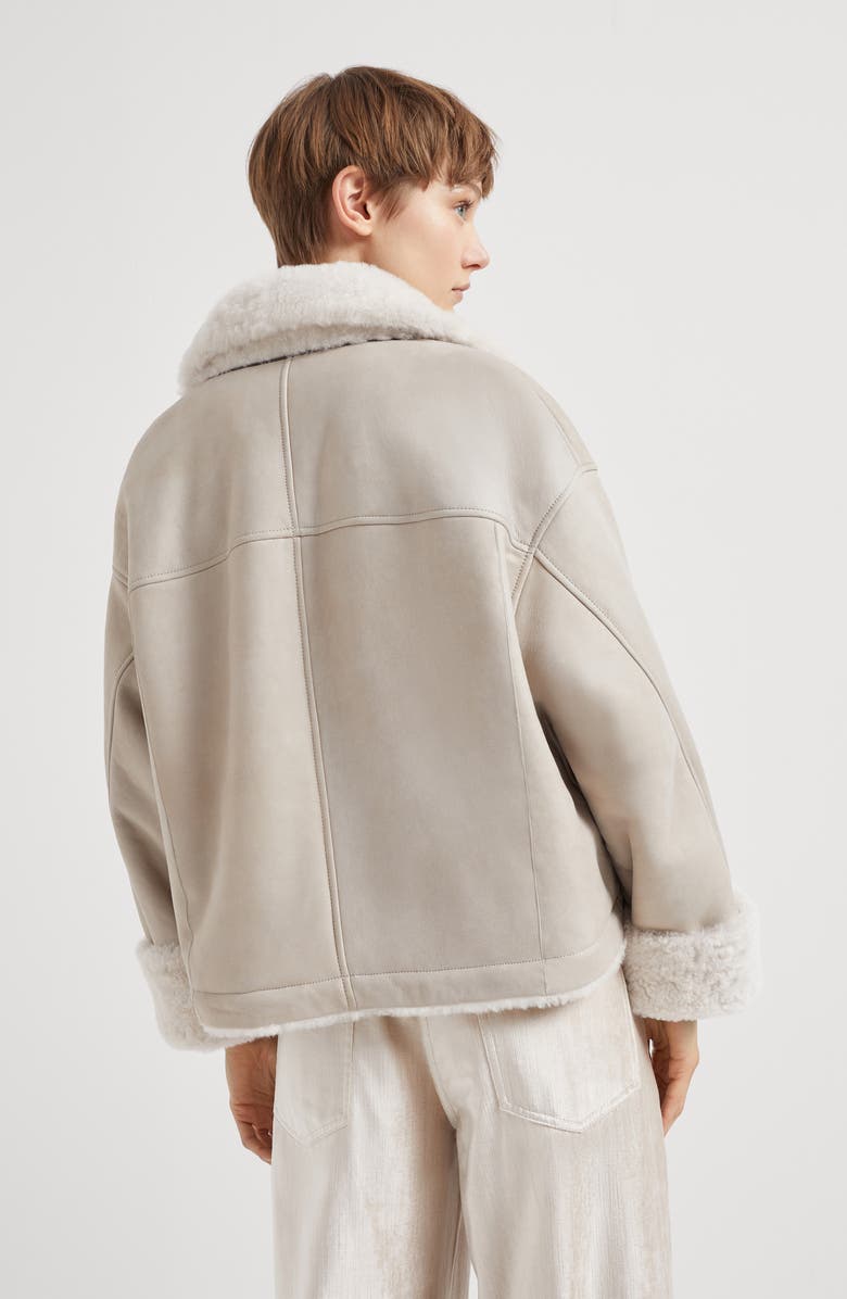 Brunello Cucinelli Shearling reversible outerwear, Alternate, color, 