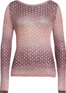 Etro Sequin Embellished Open Stitch Ombré Sweater