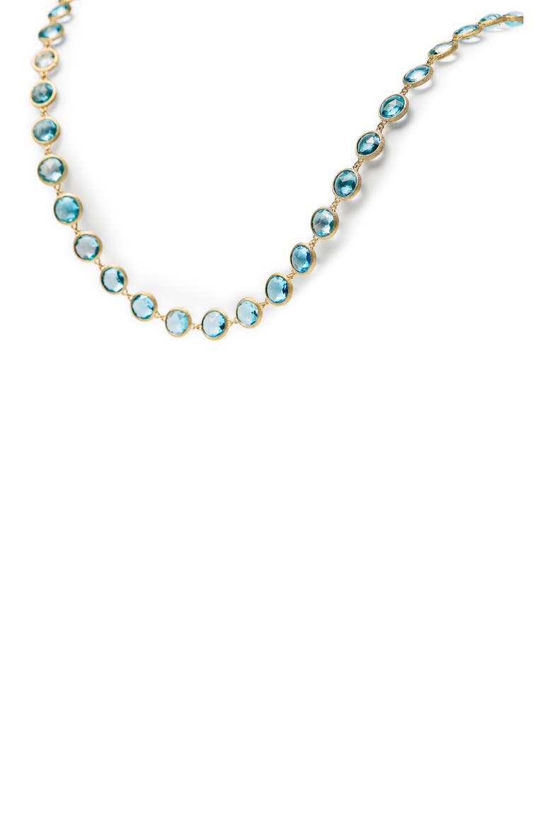 Jaipur 18k Gold Blue Topaz Necklace, Alternate, color, GOLD