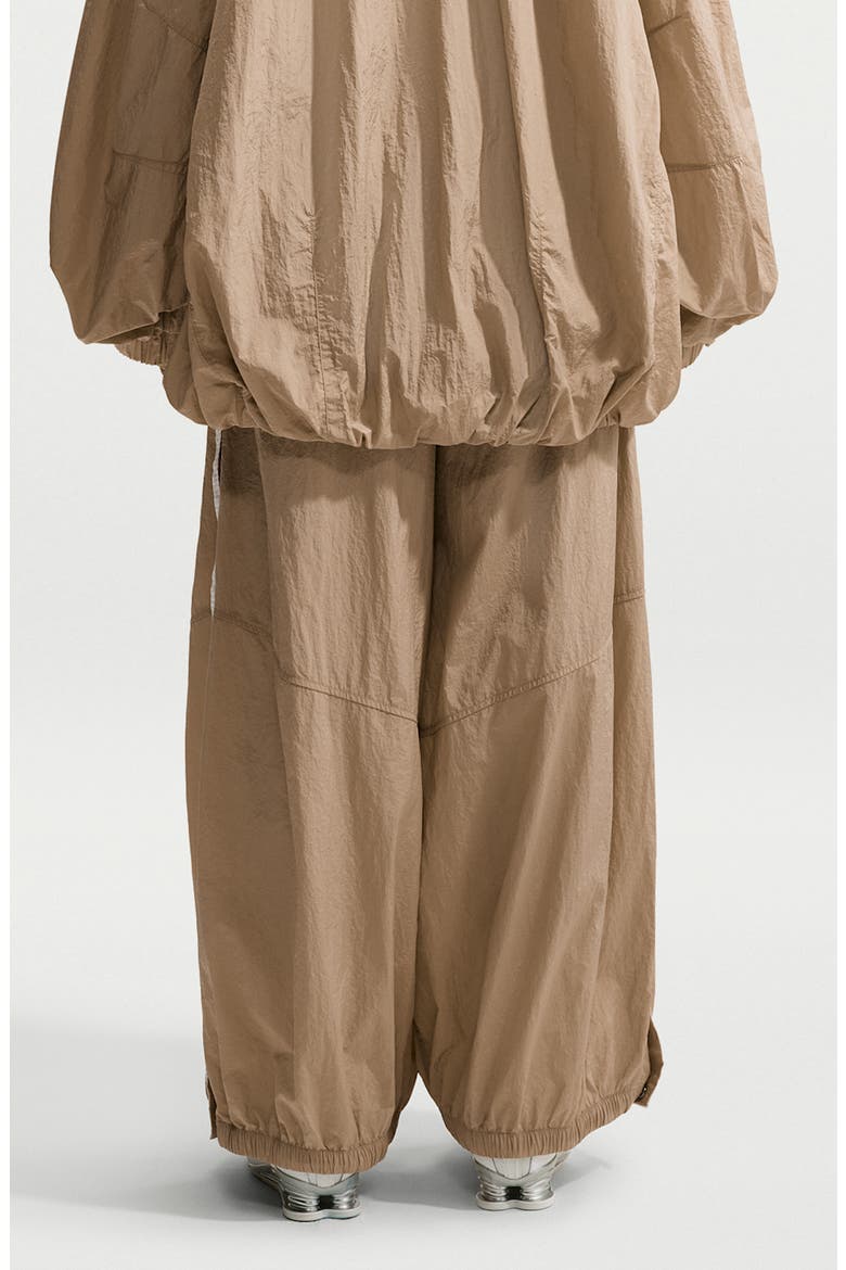 Wide Leg Woven Tech Pants, Alternate, color, PARACHUTE BEIGE/ SAIL