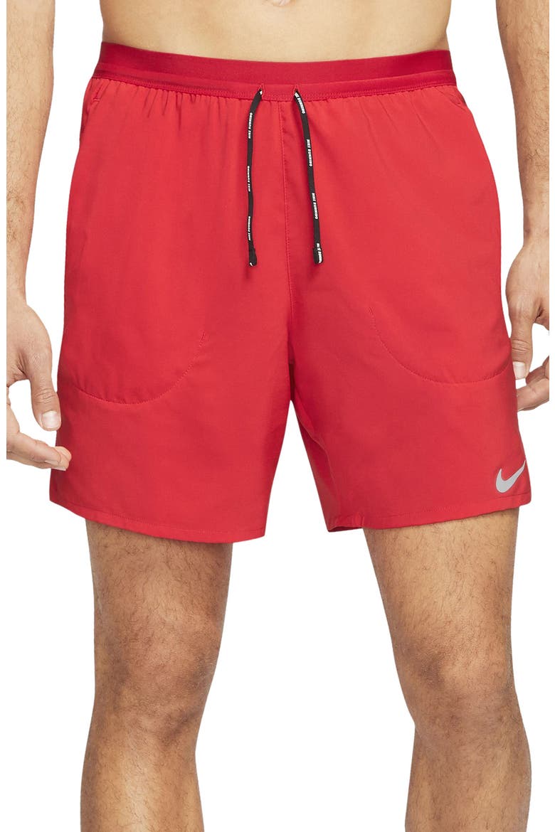 Flex Stride Running Shorts, Main, color, UNIVERSITY RED