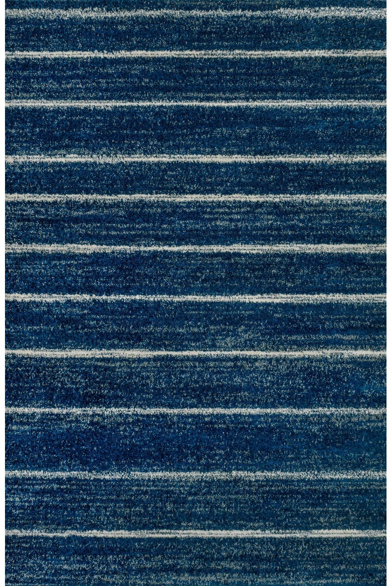 Williamsburg Minimalist Stripe Area Rug, Main, color, Navy/Cream