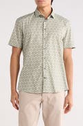 SOUL OF LONDON Cotton Stretch Short Sleeve Sport Shirt