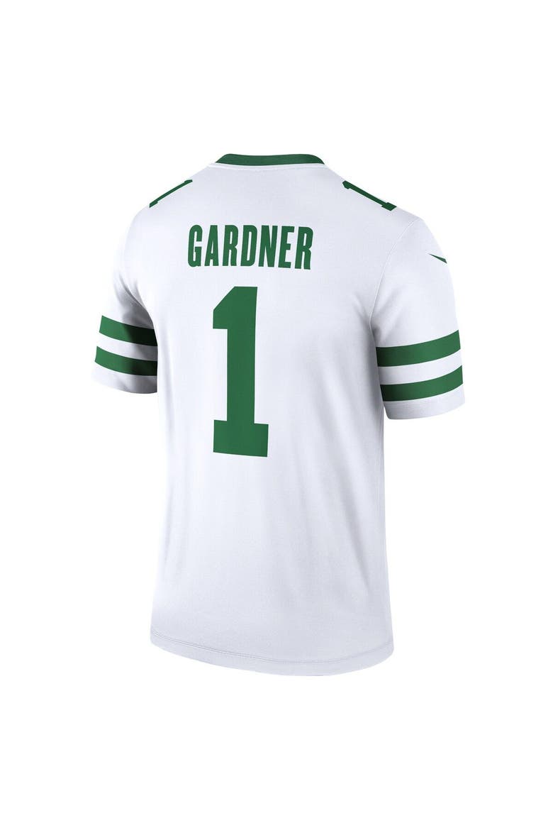 Men's Nike Sauce Gardner White New York Jets Alternate Legend Jersey, Alternate, color, White