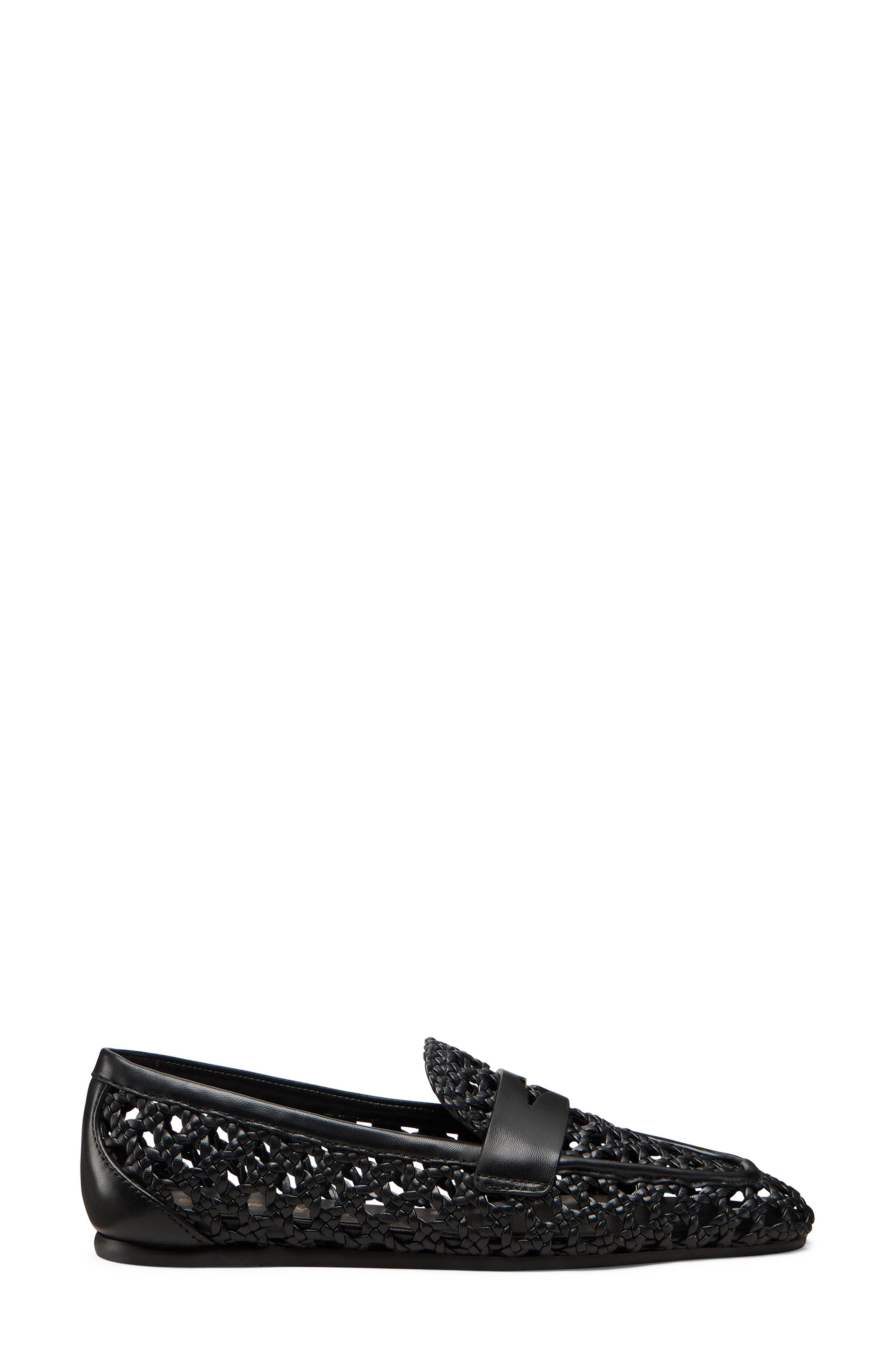Stuart Weitzman Thea Penny Loafer, Alternate, color, Black