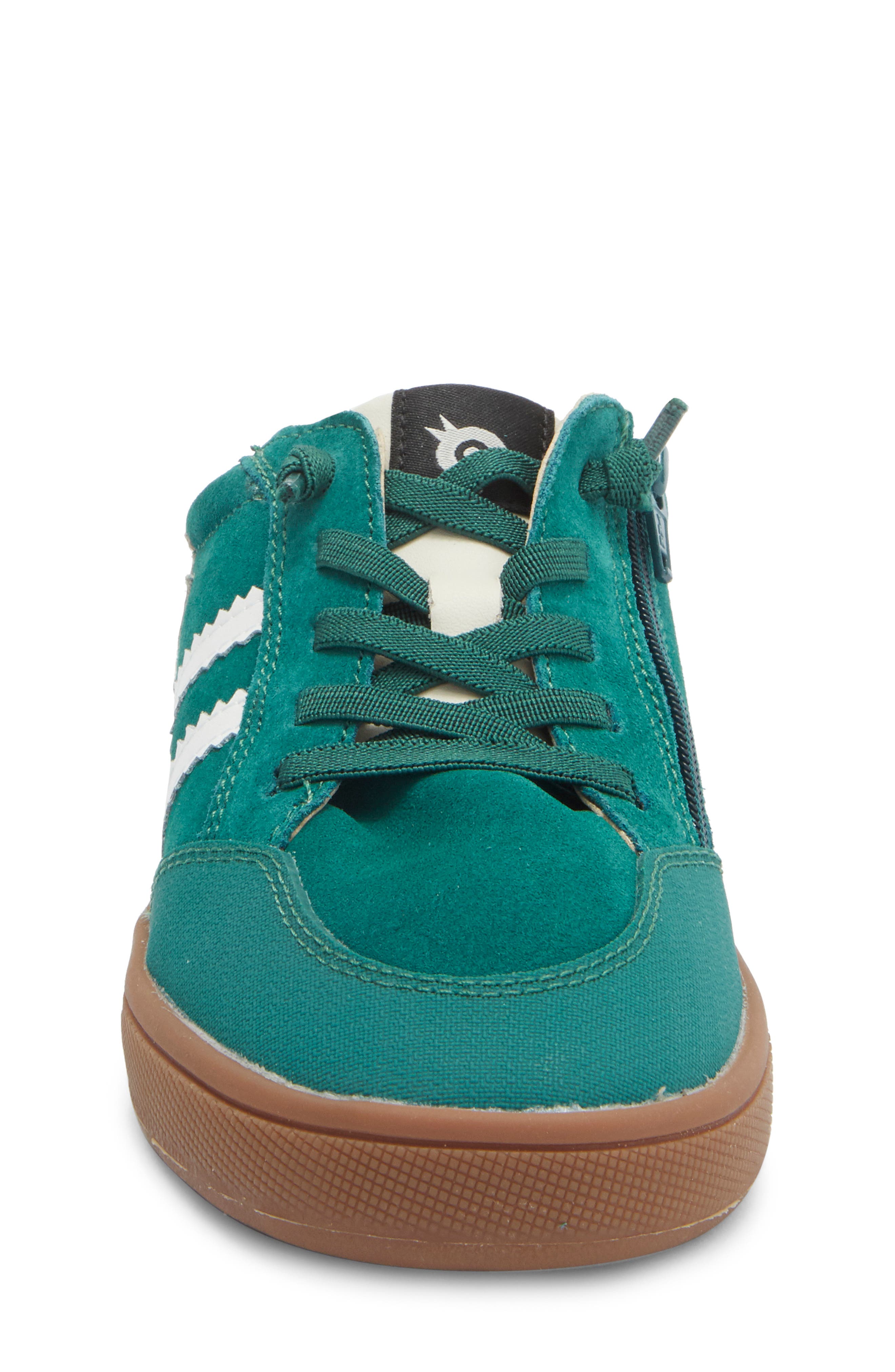 OLD SOLES Kids' Wos Runner Sneaker, Alternate, color, Emerald Suede / Snow