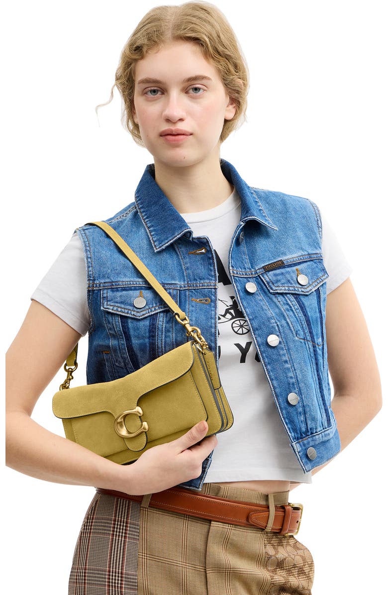 COACH Tabby 26 Suede Shoulder Bag, Alternate, color,