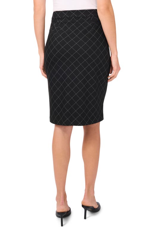 Halogen ® Print Ponte Pencil Skirt In Black