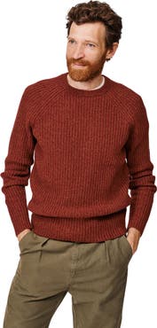 Aubin Ray Fisherman Rib Crew Neck Sweater
