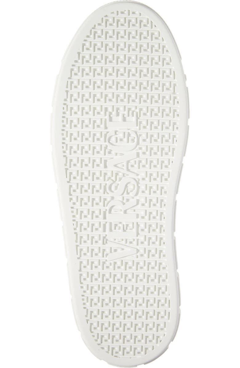 Versace Greca Croc Embossed Panel Sneaker, Alternate, color,