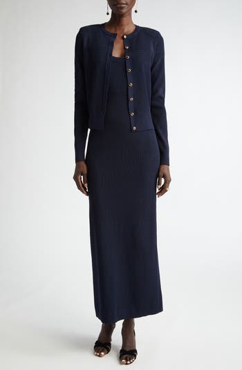 Scoop Neck Fine Rib Tank Dress