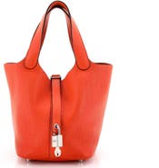 Pre-Owned Hermes Picotin Lock Bag Clemence PM
