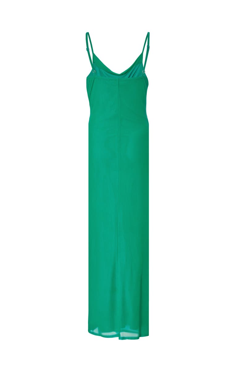 QUIZ Mesh Cowl Neck Maxi Dress, Alternate, color, Jade