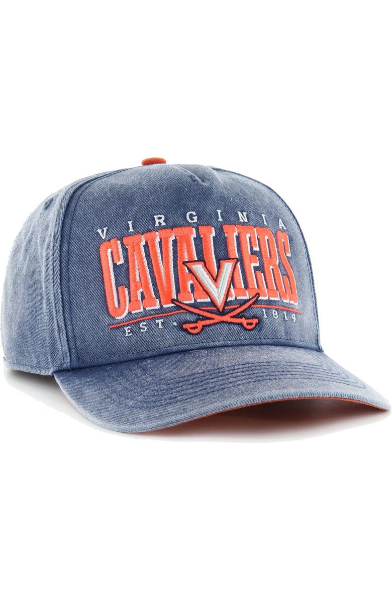 '47 Men's '47 Navy Virginia Cavaliers Vintage Fontana Hitch Clean Up Adjustable Hat, Alternate, color, 