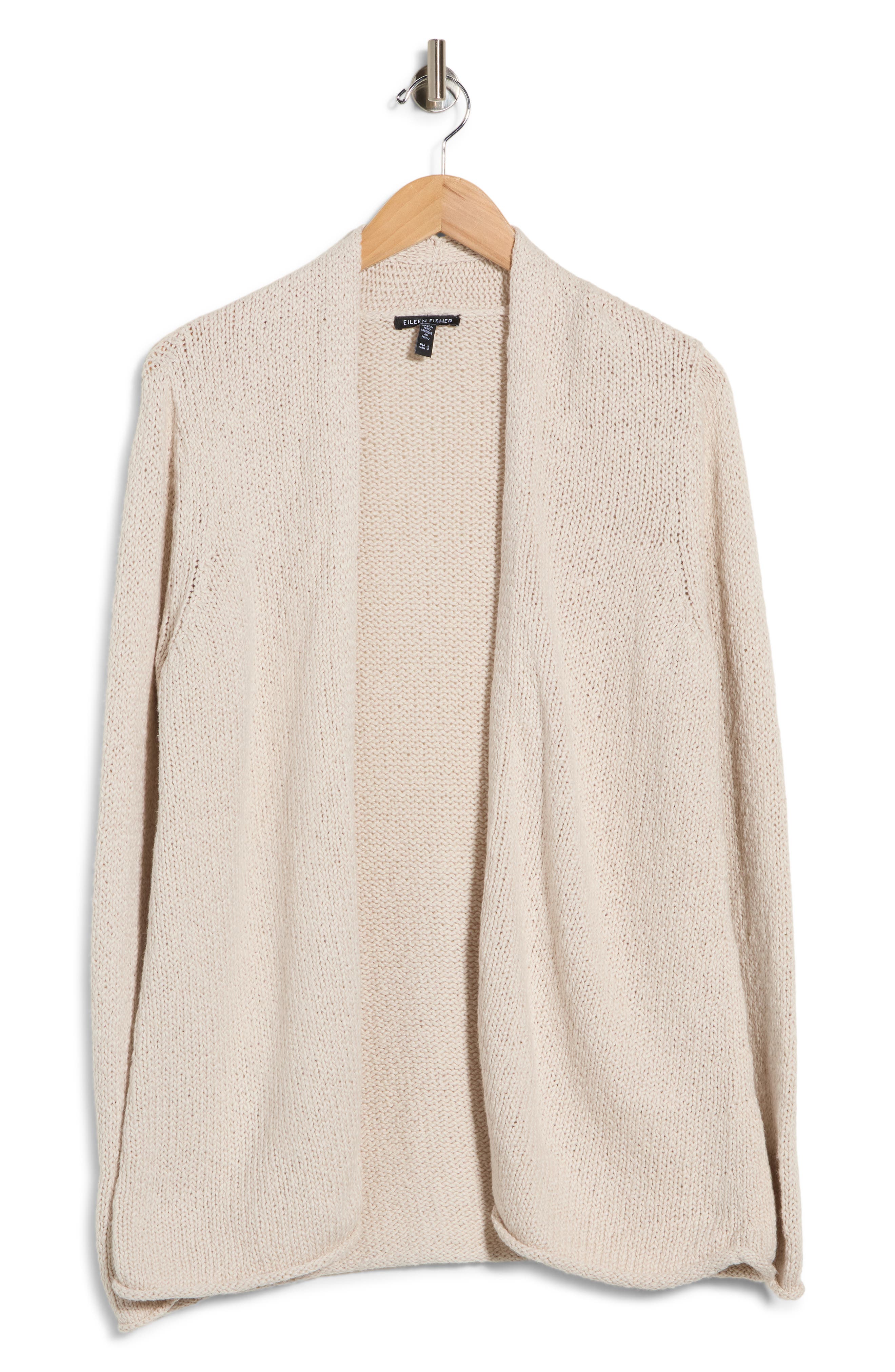 Open Front Organic Cotton Cardigan