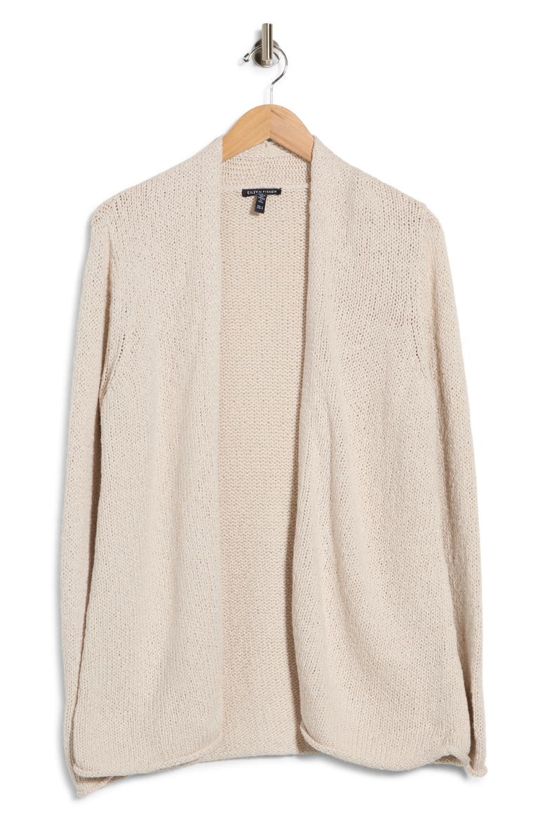Open Front Organic Cotton Cardigan, Main, color, SEASALT