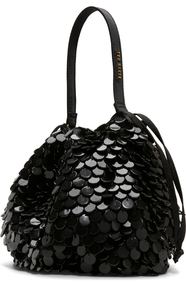 Ted Baker London Coral Bucket Bag, Alternate, color, Black