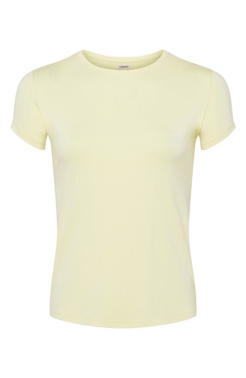 L Agence Ressi Slim-fit Tee In Pale Daffodil
