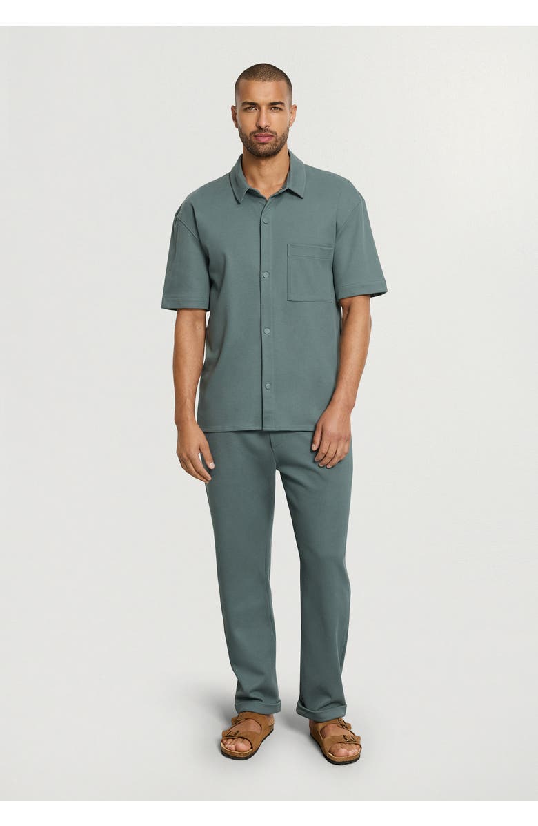 Hanro Travelwear Cotton Jacket, Alternate, color, Studio Green