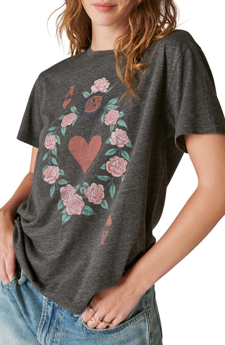 Lucky Brand Ace Graphic T-Shirt, Main, color, 