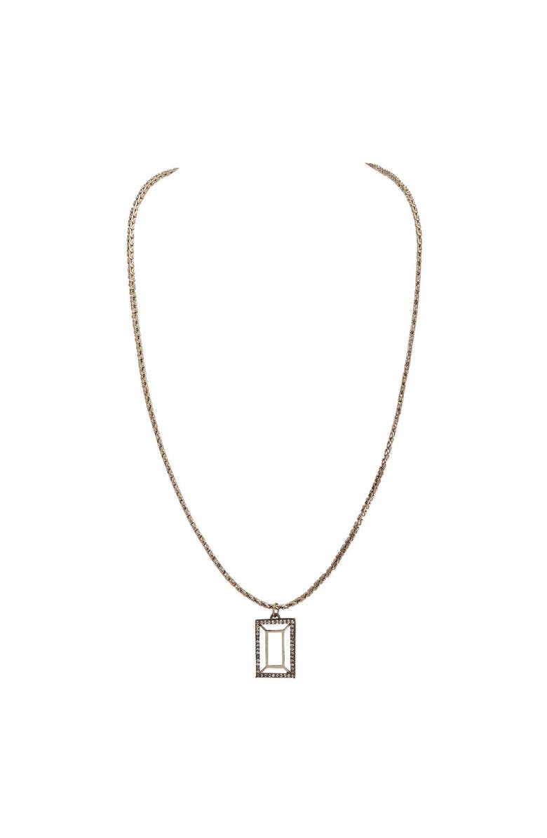 Dhwani Bansal VAZIO PENDANT, Main, color, White Rhodium Plated