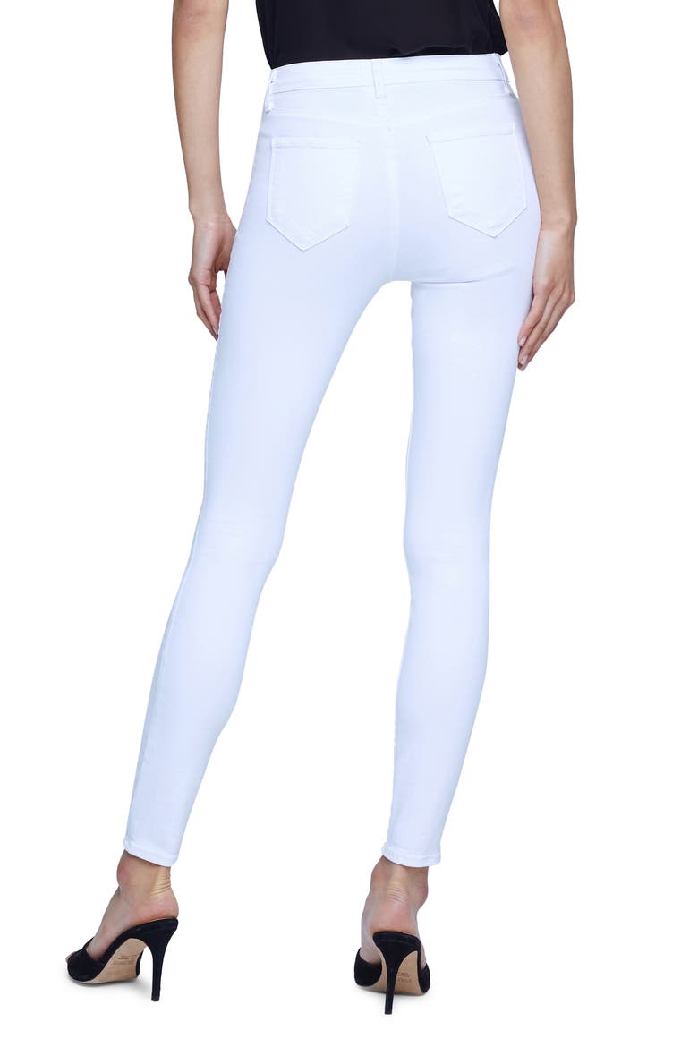Marguerite High Waist Skinny Jeans, Alternate, color, BLANC