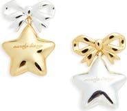 Sandy Liang Boshi Bow & Star Drop Earrings