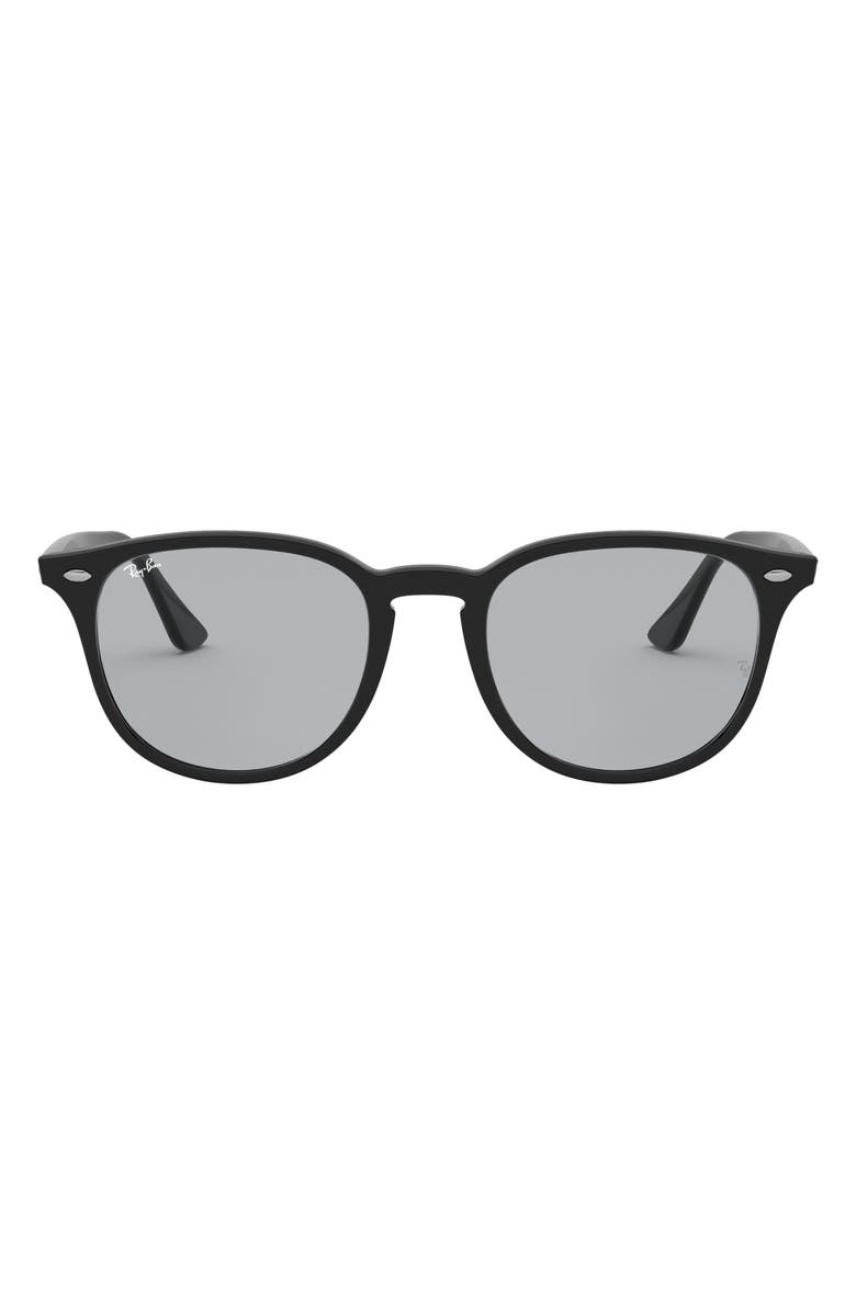 Ray-Ban 50mm Phantos Sunglasses, Main, color, Black / Light Grey