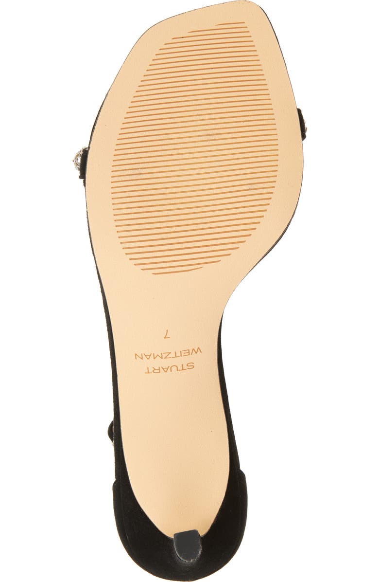 Stuart Weitzman Justina 75 Sandal, Alternate, color, Black