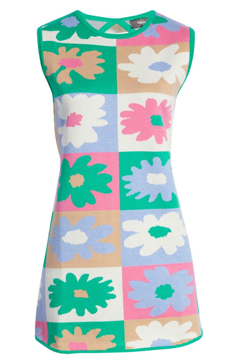 4SI3NNA Vinny Floral Knit Minidress, Alternate, color, 