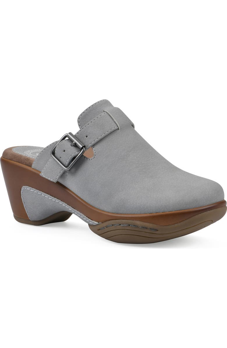 White Mountain Footwear Viewed Mule, Main, color, Dove Grey Smooth