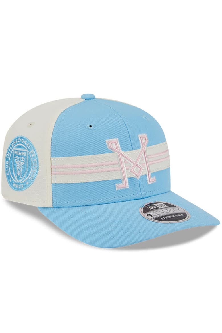 Men's New Era  Light Blue/White Inter Miami CF 2025 Third 9SEVENTY Stretch-Snap Hat, Alternate, color, Light Blue
