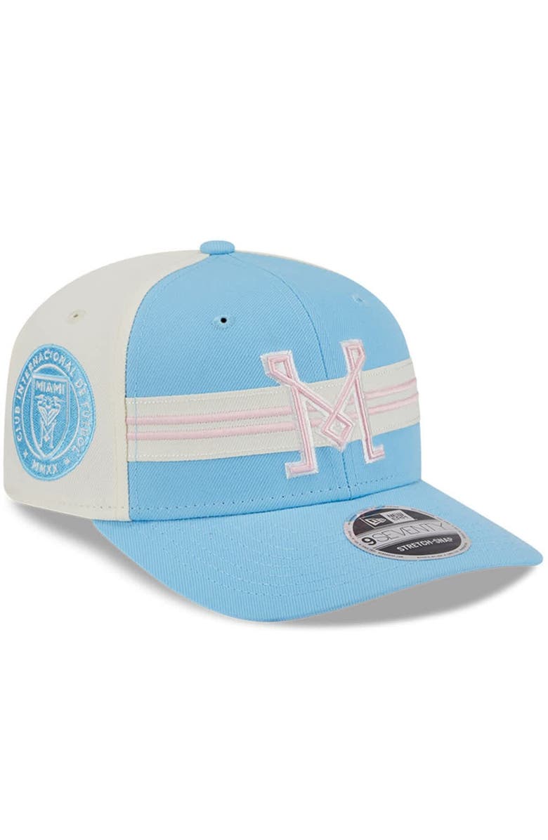 New Era Men's New Era Light Blue/White Inter Miami CF 2025 Third 9SEVENTY Stretch-Snap Hat, Alternate, color, Light Blue