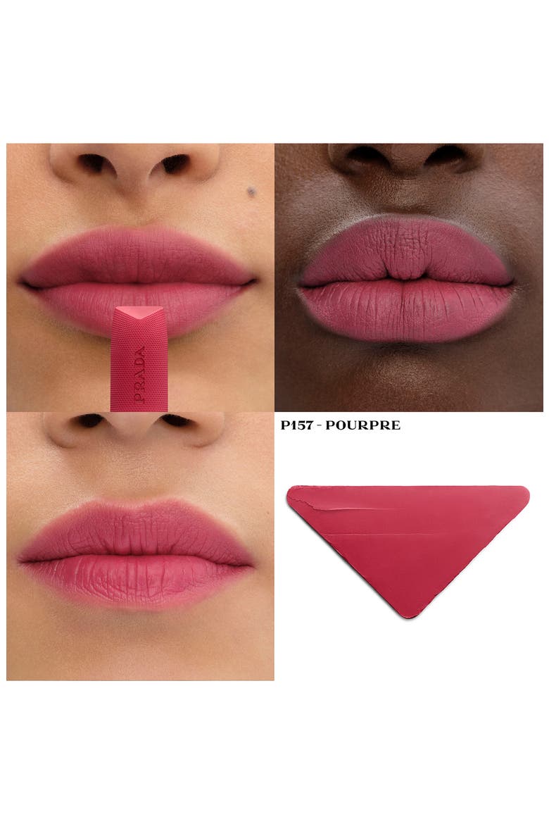 Monochrome Soft Matte Refillable Lipstick, Alternate, color, P157 POURPRE - Bright pink