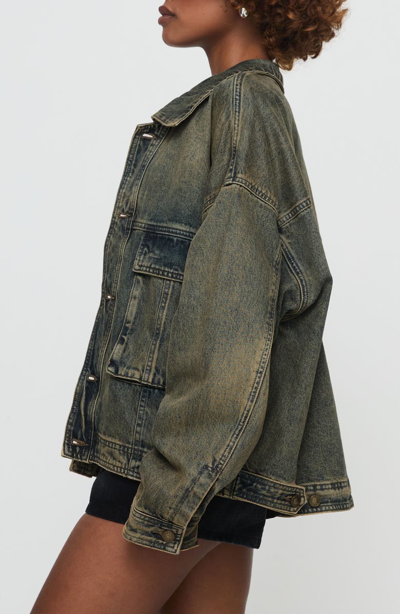 Princess Polly Kier Oversize Denim Jacket, Alternate, color, 