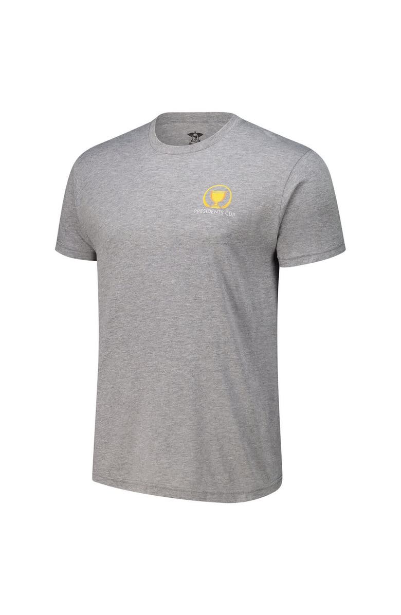 IMPERIAL Men's Imperial Heather Gray 2024 Presidents Cup Mounty Tri-Blend T-Shirt, Alternate, color, 